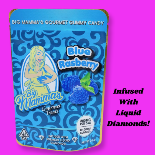 BLUE RASBERRY THC GUMMIES (500MGS) CRAZY EXOTICS!